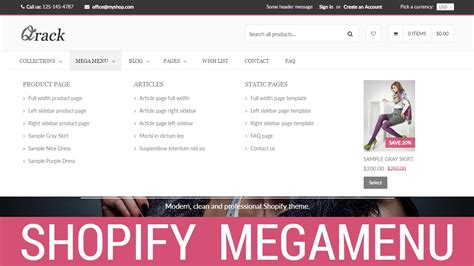 shopify mega menu tutorial